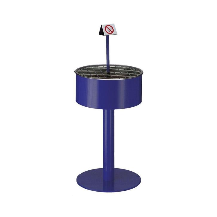 Zandasbak op voet - blauw, Huis en Inrichting, Woonaccessoires | Prullenbakken, Nieuw, Verzenden