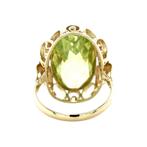 Gouden vintage ring met spinel 14 krt, Ophalen of Verzenden, Nieuw