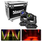 BeamZ Set van 2 IGNITE180 spot LED Moving Heads in Flightcas, Nieuw, Verzenden