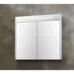 Spiegelkast BWS Salt 2 Deuren Met LED 100x74 cm Incl., Ophalen of Verzenden, Nieuw, Bad