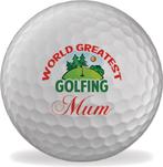 Golfballen bedrukt - World Greatest Golfing Mum - set van 3, Ophalen of Verzenden, Nieuw, Bal(len), Overige merken