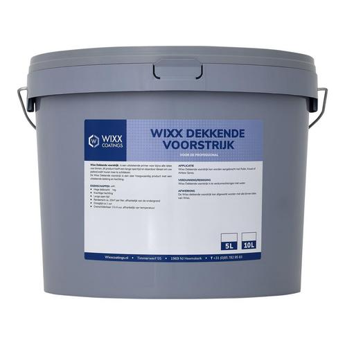 Wixx Dekkende Voorstrijk Grijs 10L, Doe-het-zelf en Verbouw, Verf, Beits en Lak, Verf, Grijs, Nieuw, 5 tot 10 liter, Verzenden