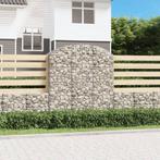 vidaXL Schanskorf gewelfd 150x50x160/180 cm gegalvaniseerd, Tuin en Terras, 100 cm of meer, Verzenden, Nieuw, Metaal