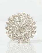 Cocktailring - 14 karaat Witgoud - 1.52ct. tw. Diamant