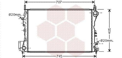 RADIATOR VOOR OPEL SIGNUM 2003-2005 1300251, Auto-onderdelen, Airco en Verwarming, Nieuw, Ophalen of Verzenden