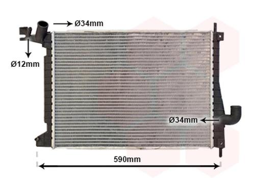 RADIATOR VOOR OPEL VECTRA B 1995-1998 1300178, Auto-onderdelen, Airco en Verwarming, Nieuw, Ophalen of Verzenden