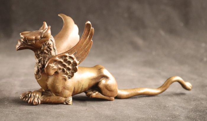 sculptuur, griffioen - 19 cm - Brons, Antiek en Kunst, Antiek | Keramiek en Aardewerk