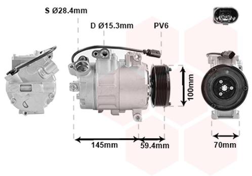 AIRCO COMPRESSOR VOOR AUDI A8 D3 2002-2006 4E0260805AE, Auto-onderdelen, Airco en Verwarming, Nieuw, Ophalen of Verzenden