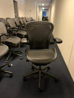 Herman Miller Aeron Full Option, Inclusief Posturefit, Verzenden, Zwart, Zo goed als nieuw, Bureaustoel
