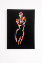 Airiau Léa - Borduurwerk - 100 cm - 65 cm - Eclat de corps, Antiek en Kunst