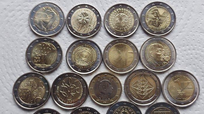 Europa. 1 Euro / 2 Euro 2010/2025 (21 moedas) (Zonder, Postzegels en Munten, Munten | Europa | Euromunten