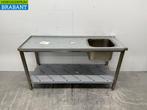 RVS Aanvoertafel tbv doorschuifvaatwasser 160 cm Horeca, Ophalen of Verzenden, Nieuw zonder verpakking