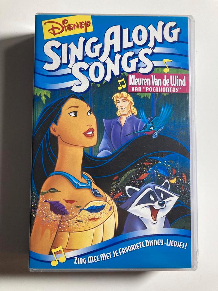 SING ALONG SONGS KLEUREN VAN DE WIND VAN POCANTOS (VHS), Cd's en Dvd's, VHS | Film, Gebruikt, Verzenden
