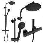 REA Thermostatische regendouche - mat zwart - 20 cm - sti..., Ophalen of Verzenden, Nieuw