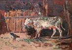Pittore del primo Novecento - Mucca con gallina (NO RESERVE)