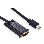 Mini DisplayPort 1.1 naar VGA kabel / zwart - 5, Audio, Tv en Foto, Audiokabels en Televisiekabels, Nieuw, Ophalen of Verzenden