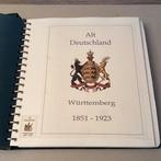 Württemberg 1865/1920 - Enorme stock in insteekboek met, Postzegels en Munten, Gestempeld