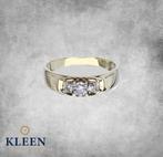 Elegante 14K Gouden Dames Ring 0.35 CRT Briljant, Sieraden, Tassen en Uiterlijk, Ringen, Ophalen of Verzenden, Zo goed als nieuw