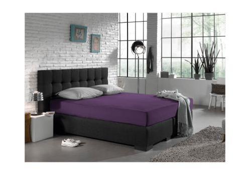 Dreamhouse Enkel Jersey 135 gr. Hoeslaken Paars, Huis en Inrichting, Slaapkamer | Beddengoed