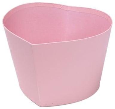 Bloemendoos zonder deksel hartvorm karton Roze 14 cm, Hobby en Vrije tijd, Knutselen, Nieuw, Ophalen of Verzenden