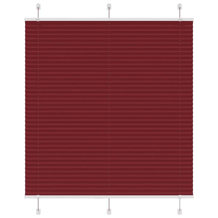 vidaXL Plissé rolgordijn 120x100cm stofbreedte 119,4cm, Huis en Inrichting, Stoffering | Gordijnen en Lamellen, Rood, Nieuw, Verzenden