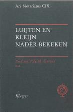 Luijten en Kleijn nader bekeken / Ars notariatus, Verzenden, Zo goed als nieuw, P.H.M. Gerver