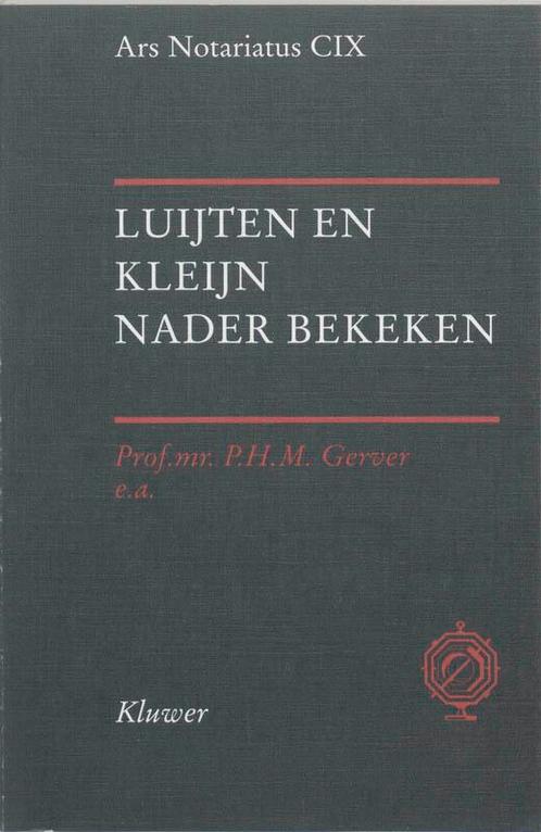 Luijten en Kleijn nader bekeken / Ars notariatus, Boeken, Wetenschap, Zo goed als nieuw, Verzenden