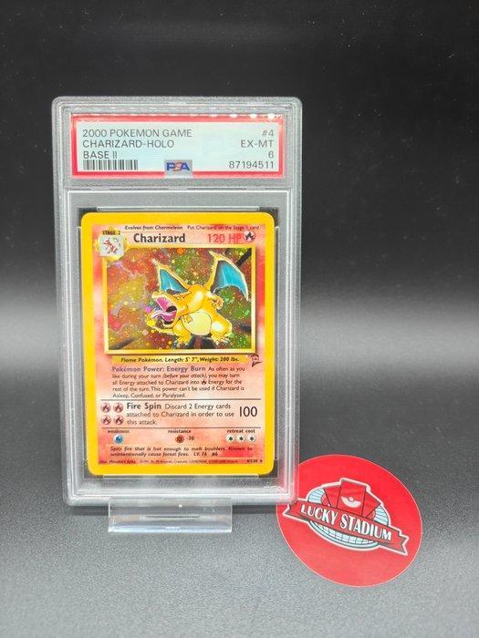 Pokémon - 1 Graded card - Charizard 4 Foil - PSA 6 - WOTC -, Hobby en Vrije tijd, Verzamelkaartspellen | Pokémon