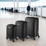 Kofferset Brice 3-delig, TSA-slot - zwart, Verzenden, Nieuw