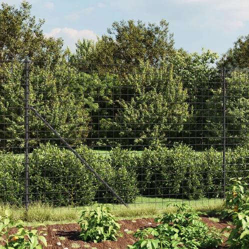 vidaXL Draadgaashek met grondankers 1,4x10 m, Tuin en Terras, Schuttingen, Nieuw, IJzer, Verzenden