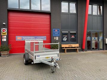 Humbaur1300kg Bakwagen | Enkelas | Oprijklep | 251x131cm beschikbaar voor biedingen