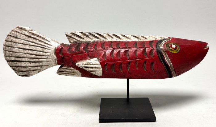 Dubbelzijdige Marionette Fish - Bozo - Mali (Zonder, Antiek en Kunst, Kunst | Niet-Westerse kunst
