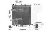 RADIATOR VOOR CITROEN C2 JM 2003-2008, Ophalen of Verzenden, Nieuw