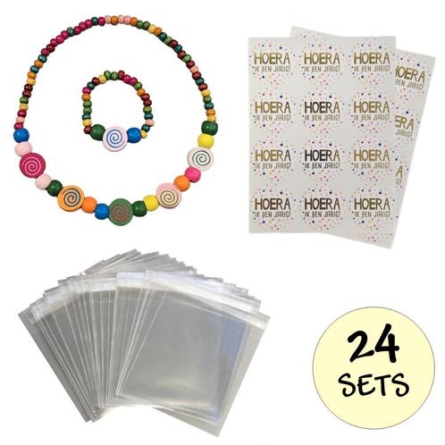 Fako Bijoux® - Traktatie Sets - 24 Sets - Traktatie Zakjes, Diversen, Cadeauverpakkingen, Verzenden