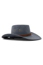 Cowboyhoed Grijs Suede Grijze Suedelook Cowboy Western Hoed, Ophalen of Verzenden, Nieuw, Overige maten, Carnaval