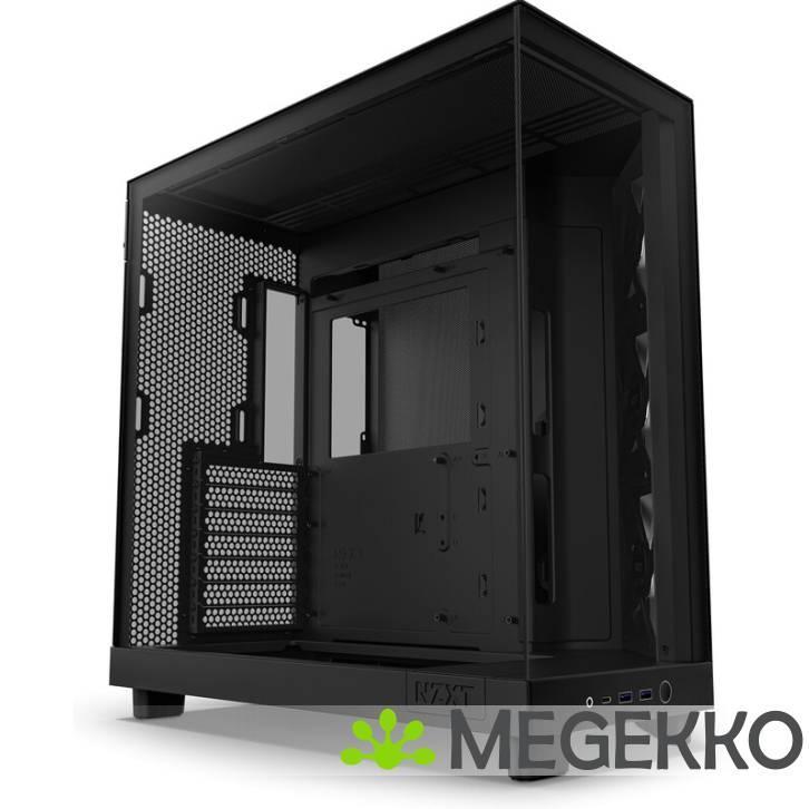 NZXT H6 Flow RGB Black, Computers en Software, Computerbehuizingen, Nieuw, Verzenden
