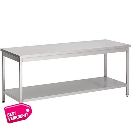 Rvs werktafel met bodemschap 1200x700x900 mm, Zakelijke goederen, Horeca | Meubilair en Inrichting, Nieuw in verpakking, Verzenden