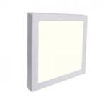 LED Spot/Downlight Opbouw Vierkant 12W - Natuurlijk Wit, Huis en Inrichting, Lampen | Spots, Nieuw, Plafondspot of Wandspot, Kunststof