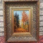 Barend Brouwer (1872-1936) - Laantje in het herfstbos, Antiek en Kunst, Kunst | Schilderijen | Klassiek