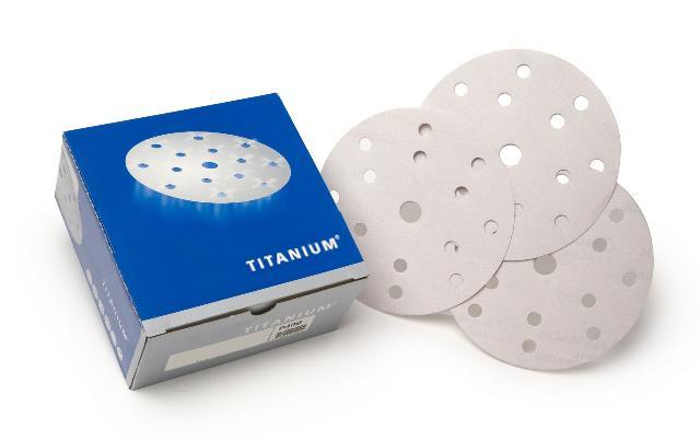 TITANIUM disc schuurschijven 150 mm met 8+6+1 gaten per 100, Doe-het-zelf en Verbouw, Schildersmaterialen, Nieuw, Ophalen of Verzenden