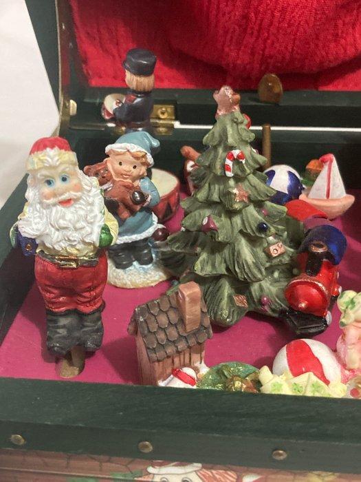 (10) Superbe boite à musique du Père Noel et son train, Antiek en Kunst, Curiosa en Brocante