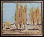 Fermín Aguayo (1926 – 1977) - Paysage aux peupliers