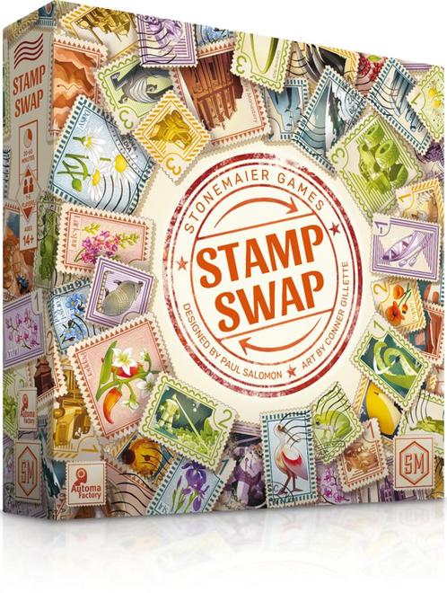 Stamp Swap Boardgame | Stonemaier Games - Gezelschapsspellen, Hobby en Vrije tijd, Gezelschapsspellen | Bordspellen, Nieuw, Verzenden