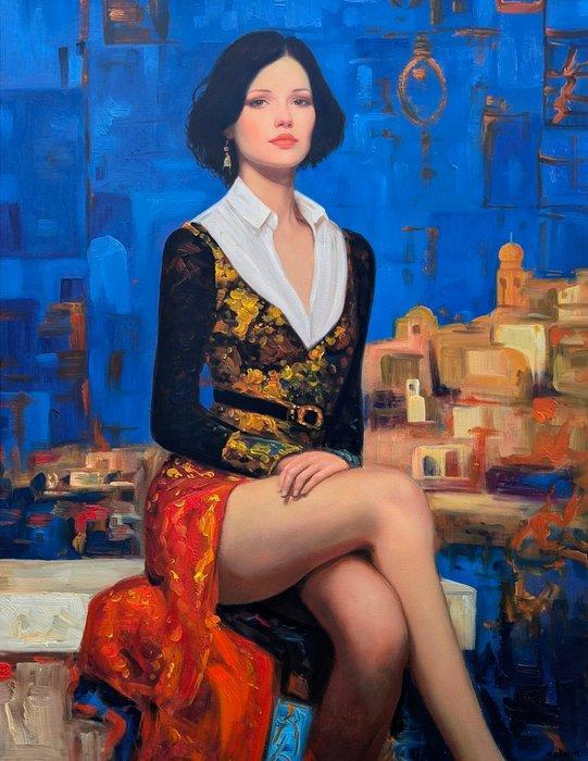 Wilhem Von Kalisz (XX-XXI) - Thessaly (XL size), Antiek en Kunst, Kunst | Schilderijen | Klassiek