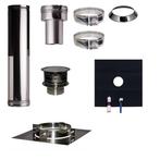 Set EPDM Profi-Line Ø150mm met verloop EW-DW en vloersteun, Huis en Inrichting, Kachels, Ophalen of Verzenden, Nieuw, Hout, Vrijstaand