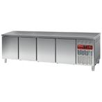 Gekoelde werktafel, geventileerd, 4 deuren EN 600x400 (760 L, Verzenden, Nieuw in verpakking, Koelen en Vriezen