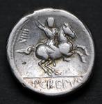 Romeinse Republiek. Pub Crepusius Denarius. 82 BC. Denarius