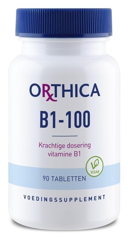 Orthica Vitamine B1 100 - 120 Tabletten, Diversen, Verpleegmiddelen, Nieuw, Verzenden