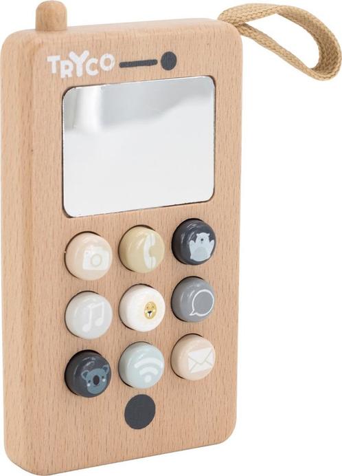 Tryco Houten Speelgoed Telefoon TR-920328, Kinderen en Baby's, Speelgoed | Houten speelgoed, Nieuw, Verzenden