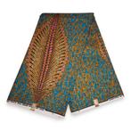 Afrikaanse stof - Plant - Polycotton, Hobby en Vrije tijd, Ophalen of Verzenden, Nieuw